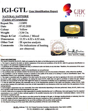 3.54/CT Natural Ceylonese Pukhraj with Govt Lab Certificate-4551